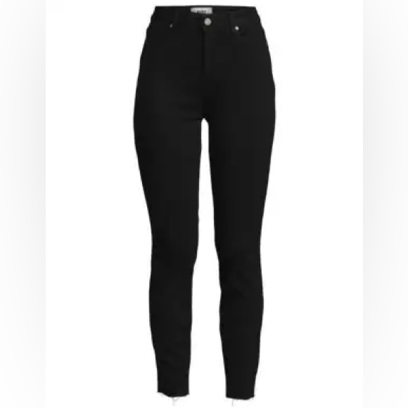 Paige Hoxton Raw Hem Ankle Jeans - Black - Size 29 - Like New Condition -